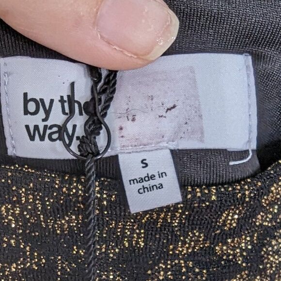 Revolve - By The Way | Leopard Print Metallic Mini Dress NWT Sz S - Picture 5 of 8